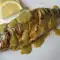 Roasted Sea Bass with Honey-Mustard Sauce