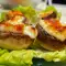 Stuffed Field Mushrooms with Feta Cheese