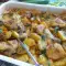 Chicken Meat with New Potatoes in the Oven