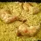 Chicken Legs with Rice, Leeks and Rosemary