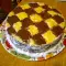 Fancy Checkerboard Cake