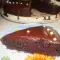 Mayonnaise and Chocolate Glaze Cake