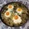 Spinach with Rice and Eggs in the Oven