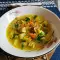 Vegan Vegetable Soup with Leeks and Mushrooms