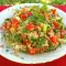 Tabbouleh Summer Salad with Bulgur, Cucumber and Purslane