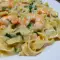 Tagliatelle with Salmon and Shrimp