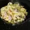 Tagliatelle with Cream, Ham and Mushrooms