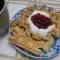 Vegan Waffles with Aquafaba Cream