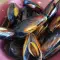 Stewed Mussels with Shells in White Wine