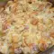 Casserole with Potatoes, Bacon and Feta Cheese