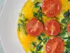 Omelet with Spinach, Tomato and Feta Cheese