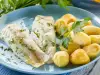 Potatoes with Butter and Fish in Foil