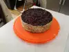 Homemade Frech Country-Style Cake with Blueberries