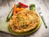 Frittata with Peppers and Zucchini