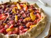 Open Faced Pie with Fruits