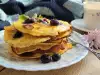 Corn Flour Pancakes with Blueberries