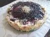 Homemade Cream Pie with Blueberry Jam