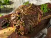 Stuffed Lamb Leg with Spicy Glaze