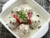 Meatballs with Parsley and White Sauce