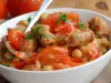 Chickpeas with Sausages and Curry