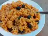 Vegan Rice with Tomatoes and Olives