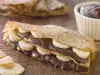 Pancakes with Chocolate and Bananas