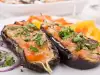 Stuffed Eggplant with Steamed Vegetables