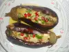 Roasted Eggplant with Garlic and Pomegranate