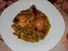 Chicken Drumsticks with Peas