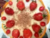 Strawberry Biscuit Cake with Homemade Cream