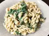 Pasta Rotini with Spinach and Cream Cheese