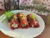 Festive Red Pepper Rolls