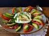 Salad with Burrata Cheese and Avocado