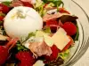 Italian Salad with Burrata and Raspberries