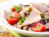 Bean Salad with Pickled Ham