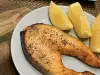 Oven Baked Salmon Steak