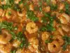 Spicy Saganaki Shrimp with White Cheese