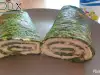 Spinach Keto Roll with Cream Cheese