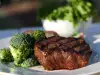 Veal Steaks on a Grill