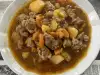 Pork Neck with Potatoes and Carrots