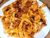 Tagliatelle with Ham and Field Mushrooms