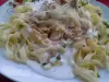 Tagliatelle with Chicken and Cream Sauce