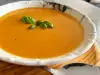 Spicy Pumpkin Cream Soup with Basil