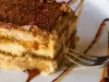 Biscotti Cake with Vanilla Cream and Caramel