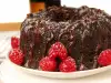 Brownie Cake with Raspberries