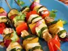 Vegetable Kebabs with Tofu