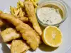 Breaded White Fish with Tartar Sauce