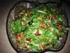 Green Salad with Walnuts and Dressing