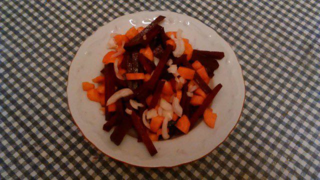 Potato, Beetroot and Carrot Salad