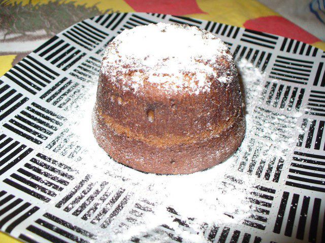 Chocolate Souffle with a Liquid Center